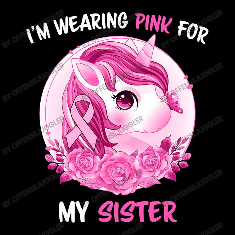 Unicorn Lover Pony Im Wearing Pink For My Sister Unicorn Kids Toddlers Cropped Hoodie by offensejuggler | Artistshot