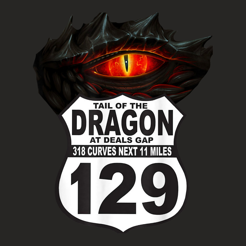 Motorcycle Highway 129 Tail The Dragon Deals Gap 318 Curves T Shirt Ladies Fitted T-shirt | Artistshot