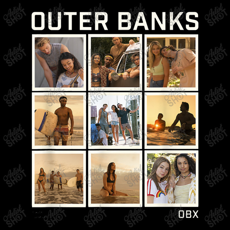 Outer Banks Group Shot Photo Panel Collage Adjustable Cap by kamiatun | Artistshot