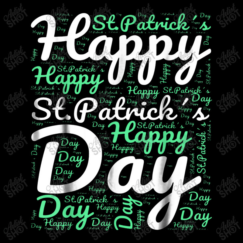 Happy St Patricks Day Wordart V-neck Tee | Artistshot