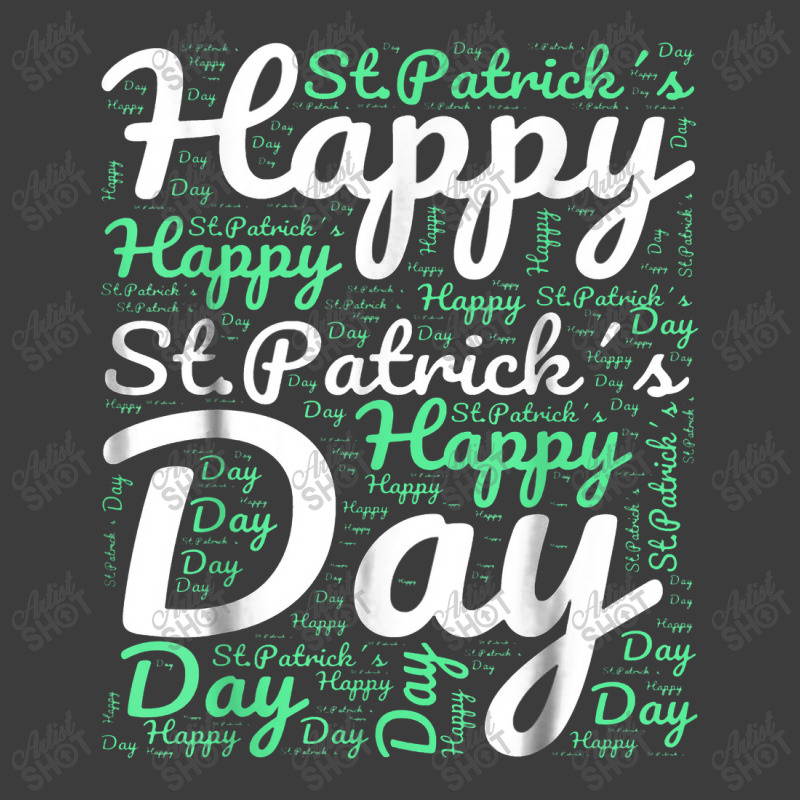 Happy St Patricks Day Wordart Men's Polo Shirt | Artistshot