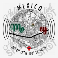 Monterrey Mexico Road Map Art - Earth Tones Classic T-shirt | Artistshot