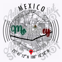 Monterrey Mexico Road Map Art - Earth Tones Tank Top | Artistshot