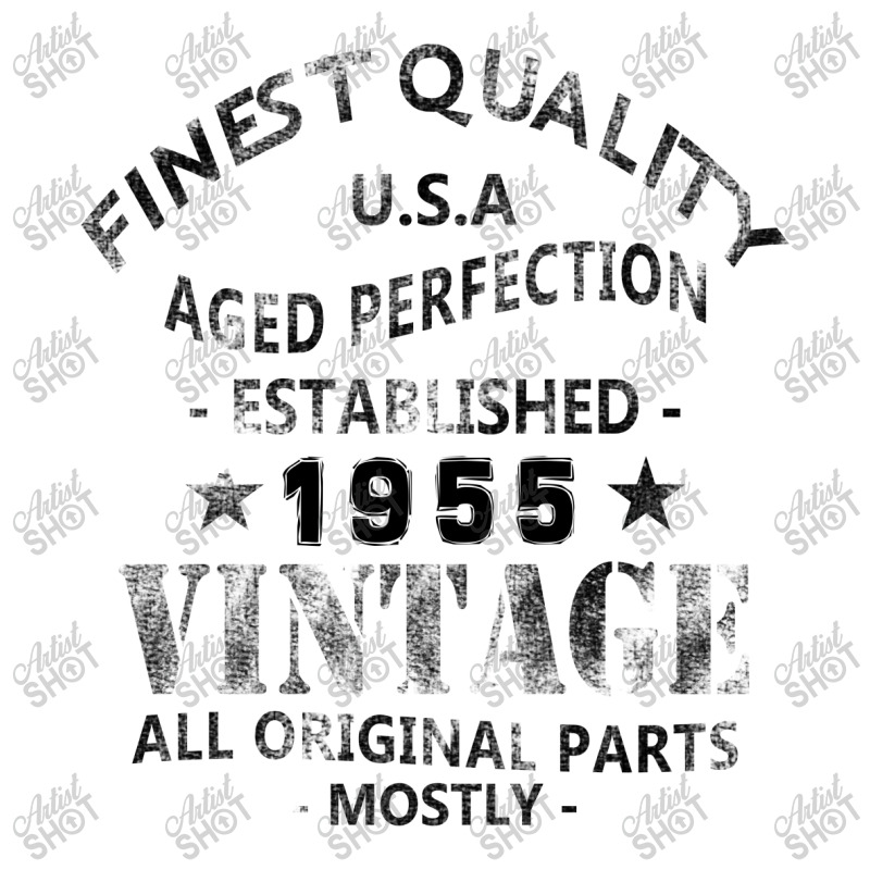 Vintage 1955 Black V-neck Tee | Artistshot