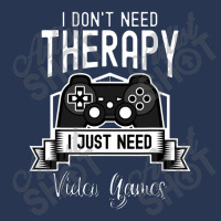 I Don't Need Therapy, I Just Need Video Games Funny Gamer Men Denim Jacket | Artistshot