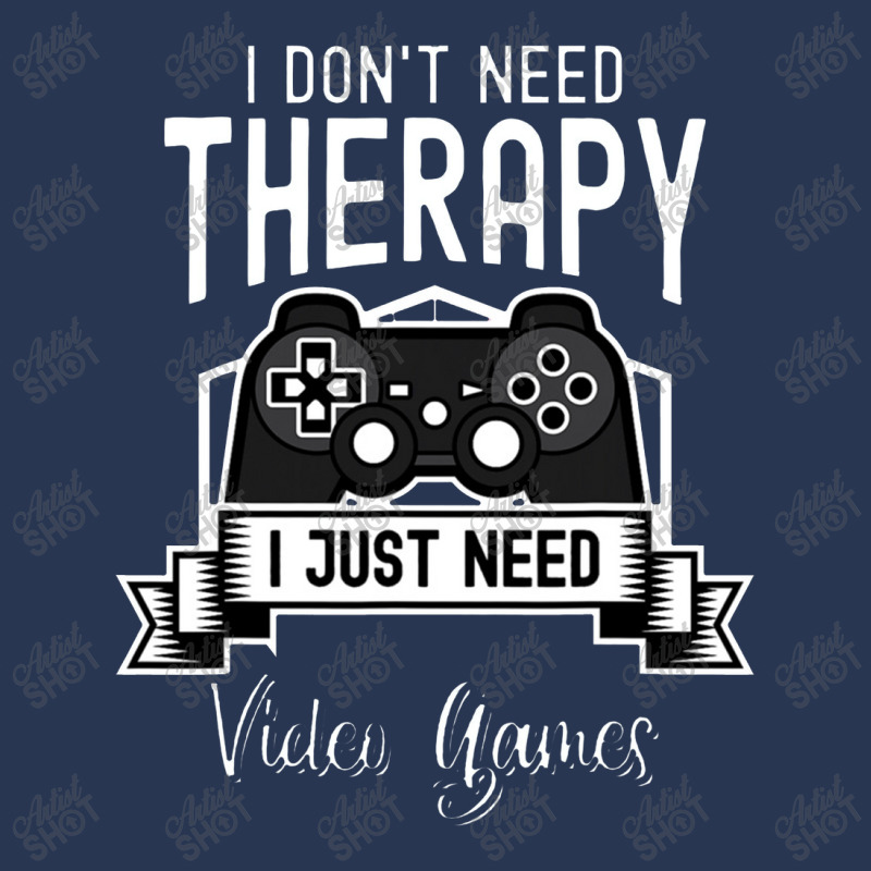 I Don't Need Therapy, I Just Need Video Games Funny Gamer Men Denim Jacket by irhamtsani | Artistshot