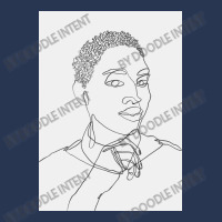 Black Woman One Line Art Ladies Denim Jacket | Artistshot