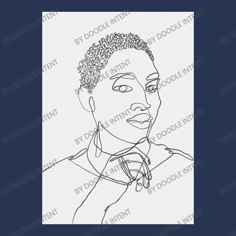 Black Woman One Line Art Ladies Denim Jacket by Doodle Intent | Artistshot