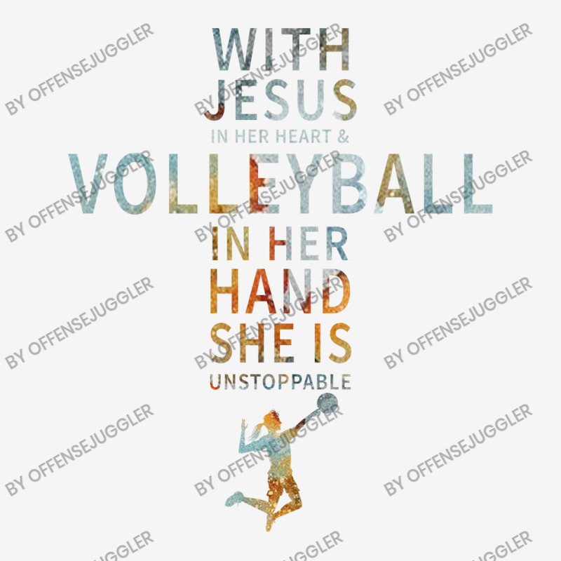 Volleyball Sport Lover In Her Hand Jesus In Her Heart Magic Mug | Artistshot