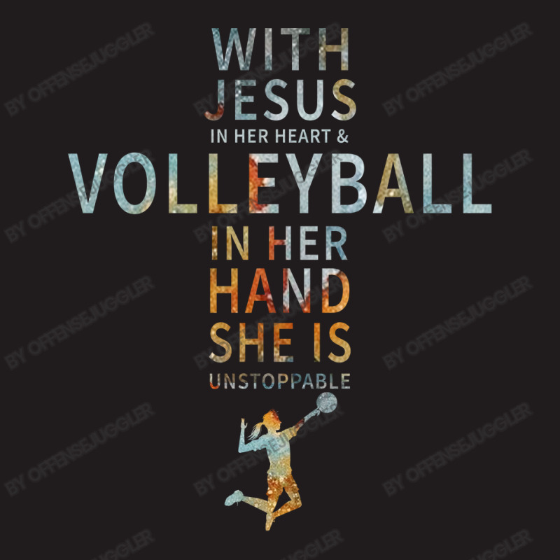 Volleyball Sport Lover In Her Hand Jesus In Her Heart Waist Apron | Artistshot