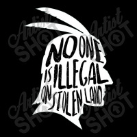 No One Is Illegal On Stolen Land Shirt Immigrants Usa Political V-neck Tee | Artistshot