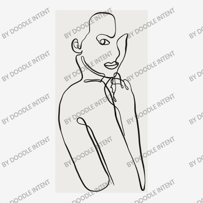 Nude Women One Line Art With Grey Background Adjustable Cap by Doodle Intent | Artistshot