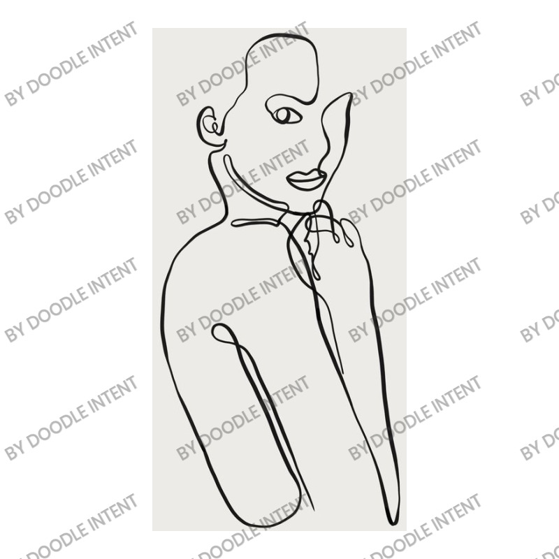 Nude Women One Line Art With Grey Background Women's Pajamas Set by Doodle Intent | Artistshot