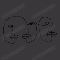 Three Abstract Face One Line Art Ladies Curvy T-shirt | Artistshot