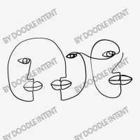 Three Abstract Face One Line Art Ladies Polo Shirt | Artistshot