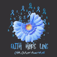 Colon Cancer Awareness T  Shirt Faith Hope Love Colon Cancer Awareness Vintage Hoodie And Short Set | Artistshot