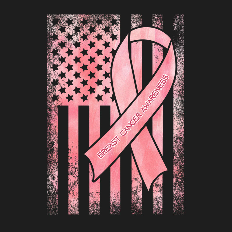 Breast Cancer American Flag Classic T-shirt by autlu2024 | Artistshot