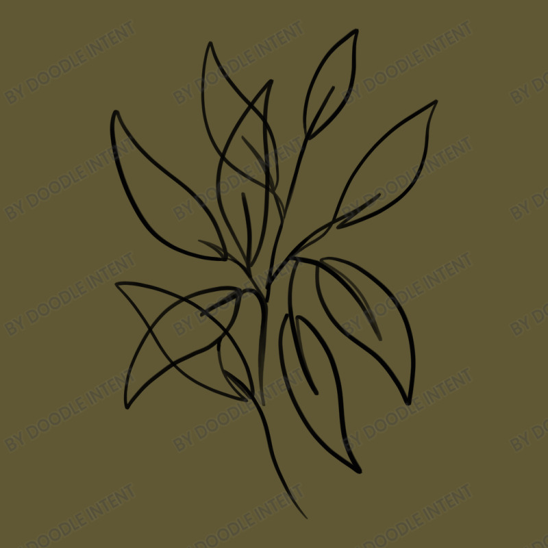 Leaves One Line Art Vintage Short by Doodle Intent | Artistshot