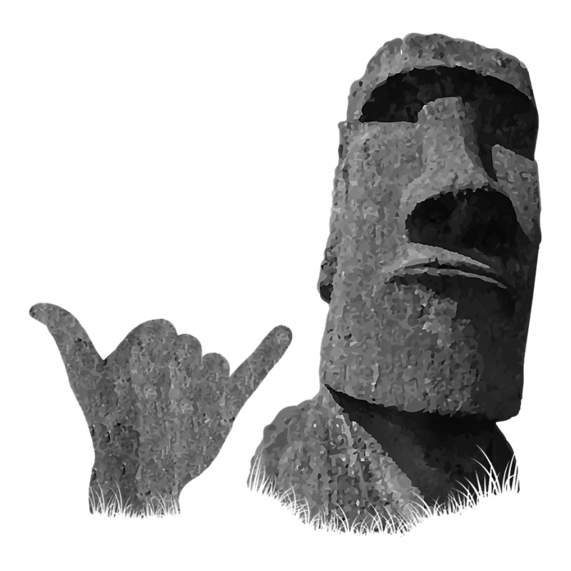 Funny Easter Island Rapa Nui Moai Statue Surfer Shaka Sign T Shirt Baby Tee | Artistshot