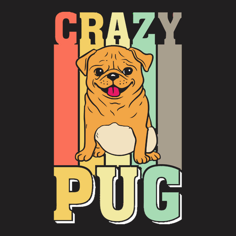 Crazy Pug Lady T  Shirtcrazy Pug Lady Funny Gift Idea For Pug Lovers D T-shirt | Artistshot