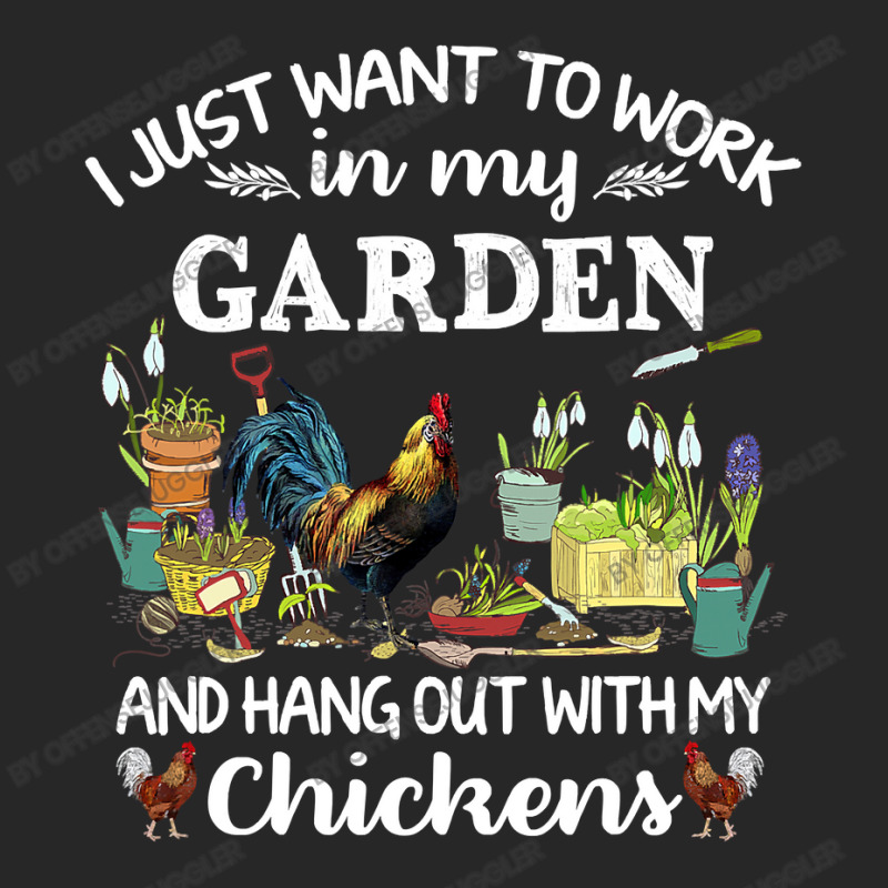 Chicken Chick I Just Want To Work In My Garden And Hang Out Chicken 29 Women's Pajamas Set by offensejuggler | Artistshot