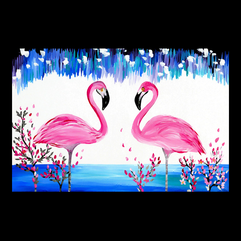 Flamingo T  Shirt Blue And Pink 4 T  Shirt V-neck Tee | Artistshot