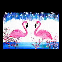 Flamingo T  Shirt Blue And Pink 4 T  Shirt Lightweight Hoodie | Artistshot