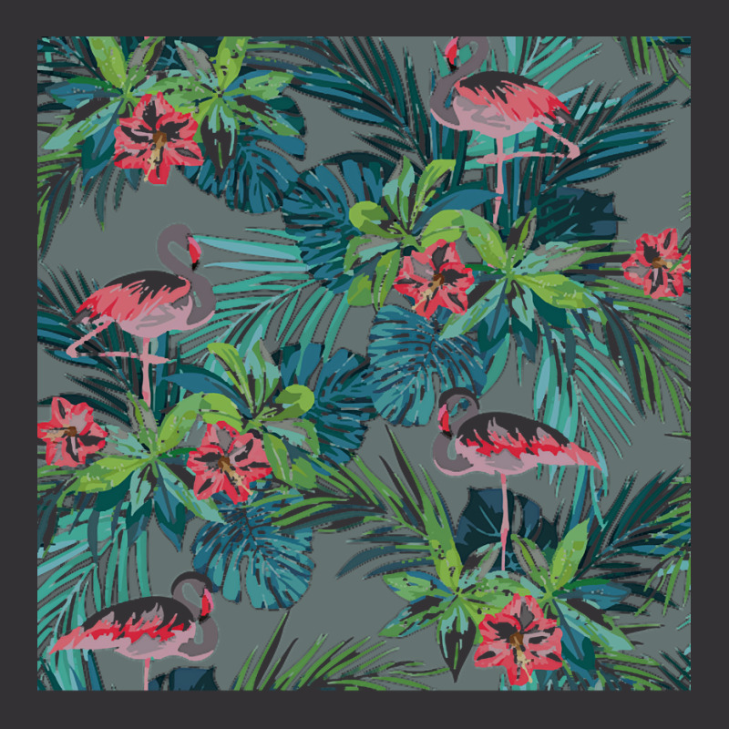 Flamingo T  Shirt Flamingo In The Tropical Forest Shades Of Blue T  Sh Vintage Hoodie And Short Set | Artistshot