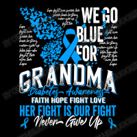 Diabetes Diabetic Type 1 Family Support Grandma We Go Blue 75 Diabetes V-neck Tee | Artistshot