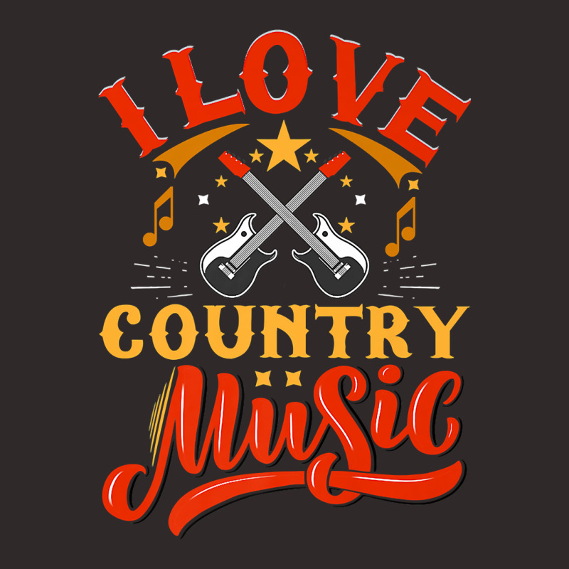 I Love Country Music Design With Guitars And Musical Notes Premium T S Racerback Tank by zakarimullin | Artistshot