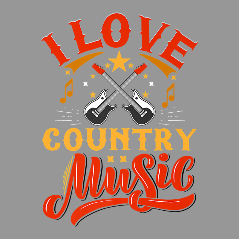 I Love Country Music Design With Guitars And Musical Notes Premium T S Women's V-Neck T-Shirt by zakarimullin | Artistshot