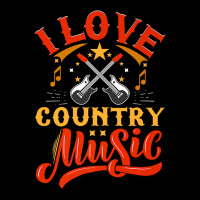 I Love Country Music Design With Guitars And Musical Notes Premium T S Cropped Sweater | Artistshot