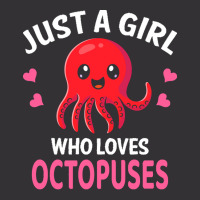 Octopus T  Shirt Just A Girl Who Loves Octopuses I Girl Octopus T  Shi Vintage Hoodie And Short Set | Artistshot