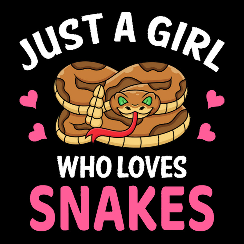 Snake T  Shirt Just A Girl Who Loves Snakes I Cartoon Snake T  Shirt V-neck Tee | Artistshot