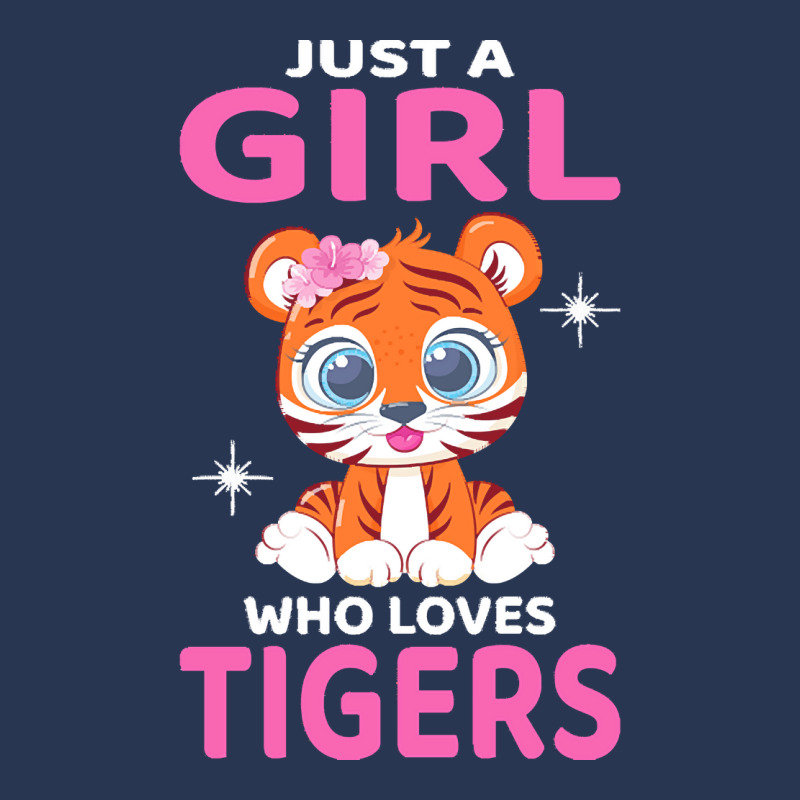 Tiger T  Shirt Just A Girl Who Loves Tigers I Kids I Baby Tiger T  Shi Men Denim Jacket | Artistshot