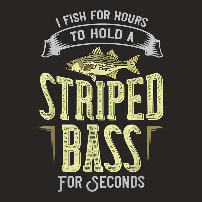 Striped Bass Fishing Gift Rockfish Lures T Shirt Ladies Fitted T-Shirt by kadejahdomenick | Artistshot