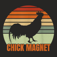 Funny Chicken Farmer Rooster Chick Magnet Backyard Chicken T Shirt Ladies Fitted T-shirt | Artistshot