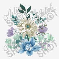 Daisy Flower Arrangement With Blue Flower Adjustable Cap | Artistshot