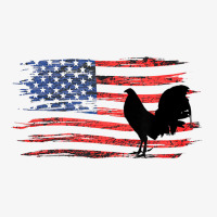 Gamefowl Vintage Distressed Us Flag Rooster Gallegos Fighter T Shirt Ladies Fitted T-shirt | Artistshot