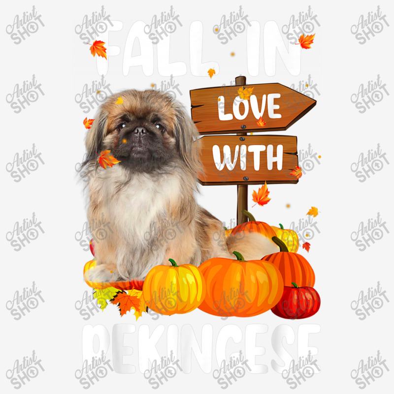 Fall In Love With Pekingese Dog On Pumkin Halloween Travel Mug | Artistshot