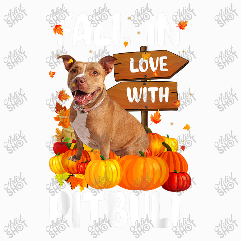 Fall In Love With Pitbull Dog On Pumkin Halloween Coffee Mug | Artistshot