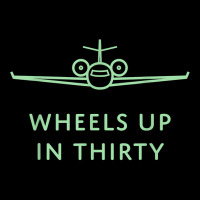 Wheels Up In Thirty (private Jet Lingo) T Shirt Men's 3/4 Sleeve Pajama Set | Artistshot