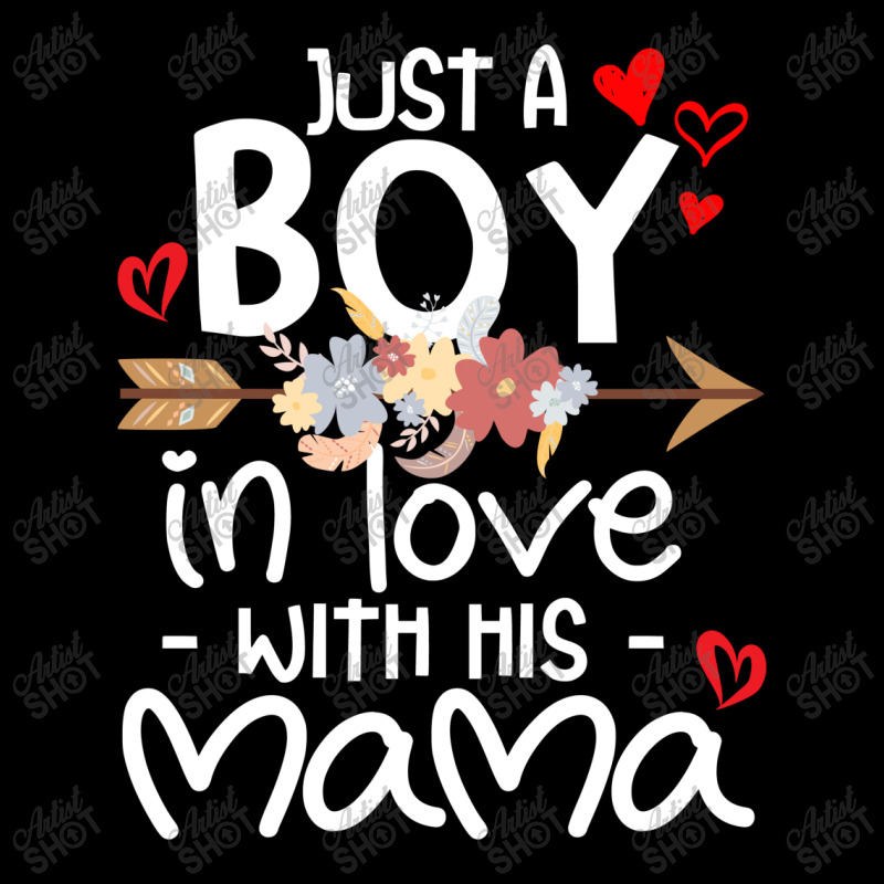 Just A Boy In Love With His Mama V-neck Tee | Artistshot