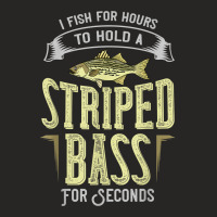 Striped Bass Fishing Gift Rockfish Lures T Shirt Ladies Fitted T-shirt | Artistshot