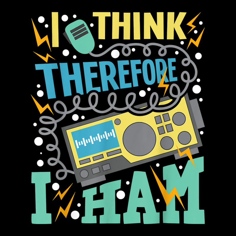 I Think Therefore I Ham   Ham Radio Amateur Radio Operator T Shirt Men's 3/4 Sleeve Pajama Set by kadejahdomenick | Artistshot