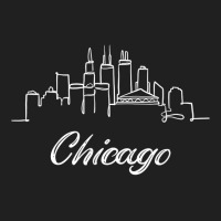 Chicago City Skyline American Outline Illinois Souvenir Idea T Shirt Ladies Polo Shirt | Artistshot