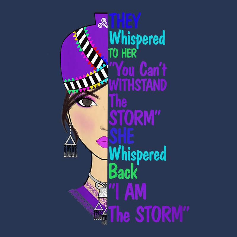 Womens Hmong Inspired T Shirt They Whispered To Her I Am The Storm V N Men Denim Jacket | Artistshot