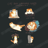 Cat Body Language Guide 47 Paws Black Cat Women's Triblend Scoop T-shirt | Artistshot