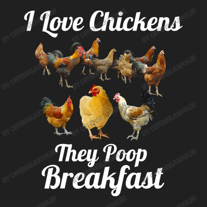 Chicken Chick I Love Chickens They Poop Breakfast Funny Chicken Farmer Ladies Polo Shirt by offensejuggler | Artistshot