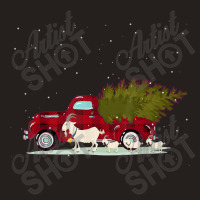 Goat Red Plaid Truck Christmas Tank Top | Artistshot